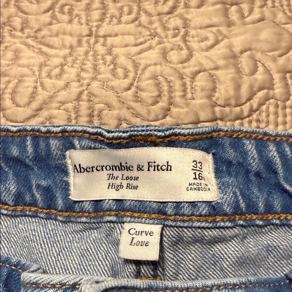 Abercrombie & Fitch Sky Blue High Rise Jeans